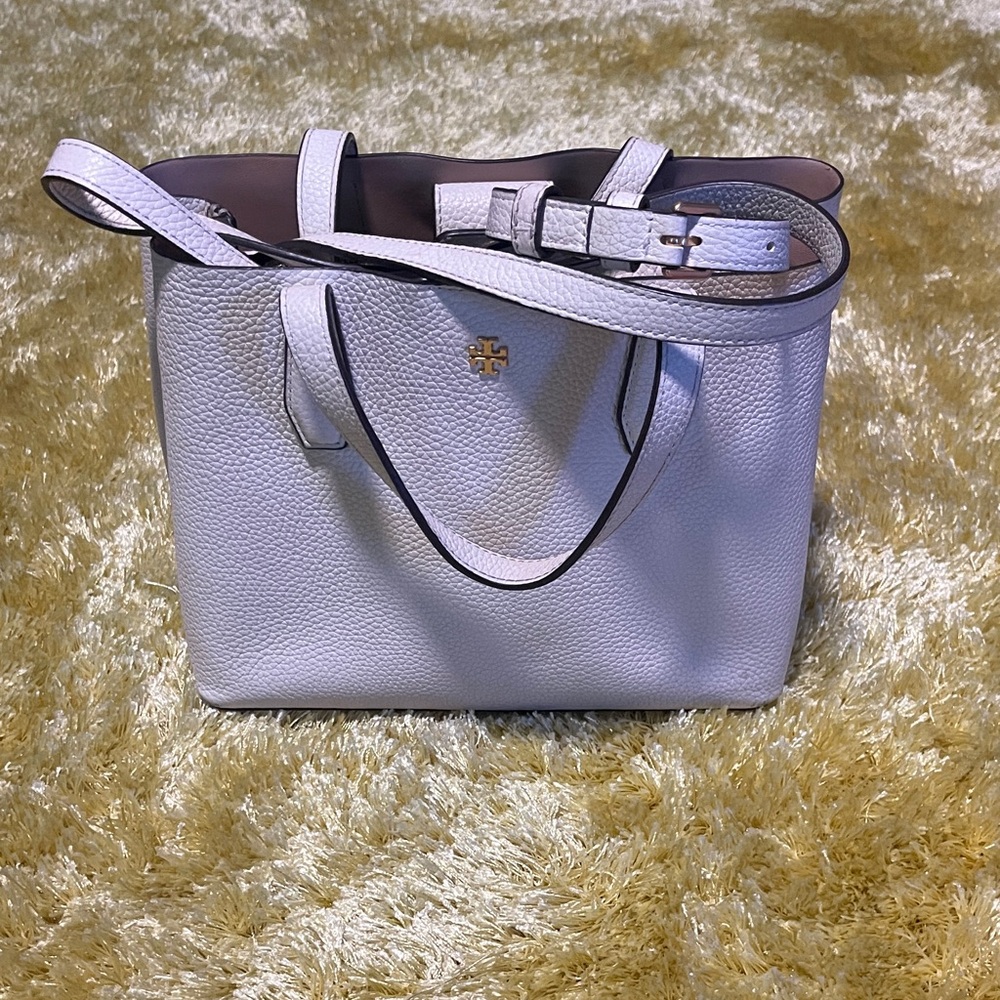 Tory Burch Light Cream Leather Tote